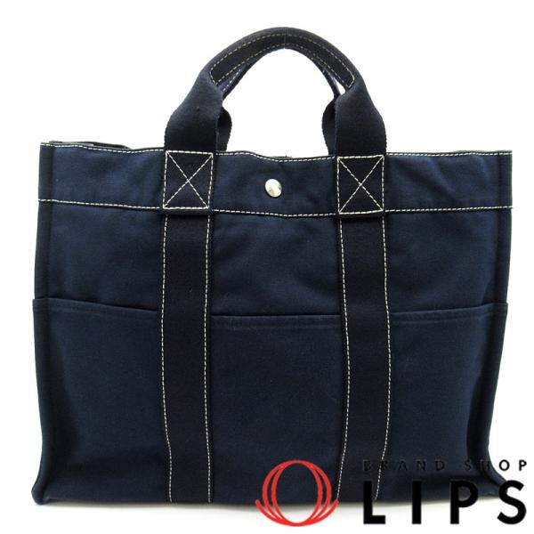 HERMES（エルメス） ドーヴィルMM キャンバス レディース トートバッグ