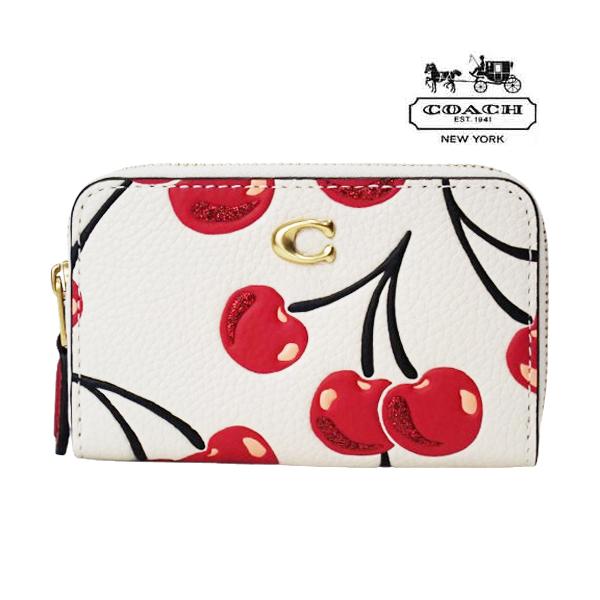 美品 COACH コーチ さくらんぼ チェリー カードケースケース COACH（コーチ） セール カードケース 小銭入れ アウトレット