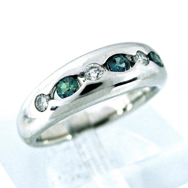 大きな割引 Pt900 リング アレキサンドライト0.27ct ダイヤ0.22ct 11.5 ...