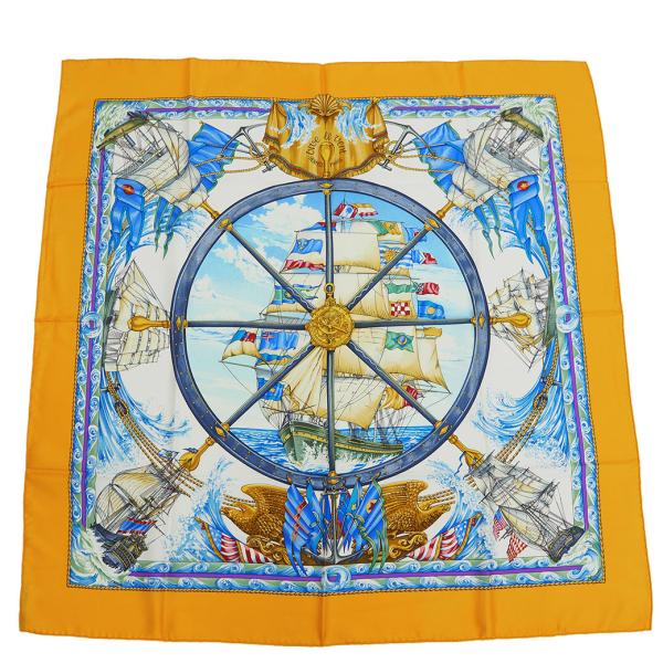 HERMES（エルメス） スカーフ カレ90 柄 中古 Vive le ven 風よ吹け