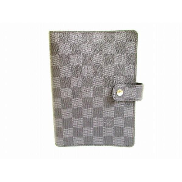 ルイヴィトン Louis システム手帳 Vuitton ダミエ アジェンダmm グラフィット Louis アジェンダmm 手帳カバー システム手帳 メンズ 超美品 67 東京のブランドショップ