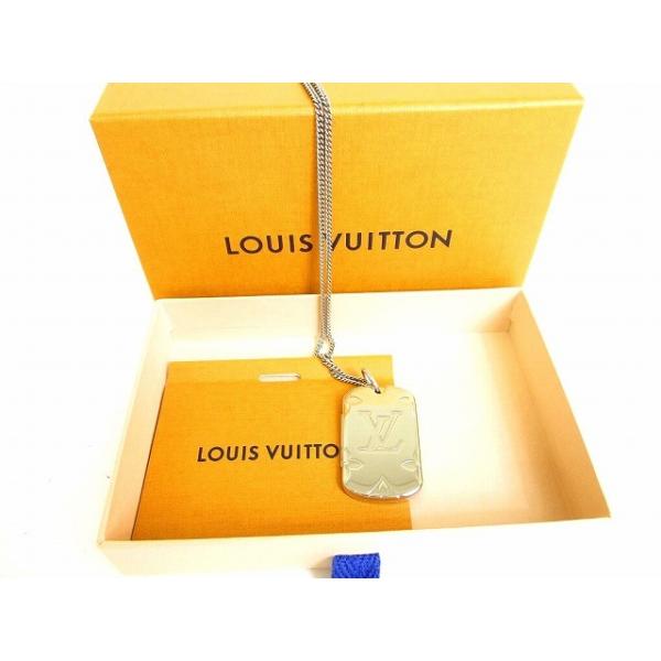 展示保管品 ルイヴィトン Louis Vuitton Lvシグネチャー ロケットネックレス モノグラム ネックレス メンズ レディース Aqua Cor Hr