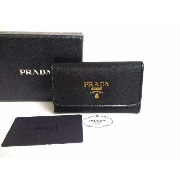 PRADA（プラダ） ナイロン レザー 6連 キーケース キーリング メンズ