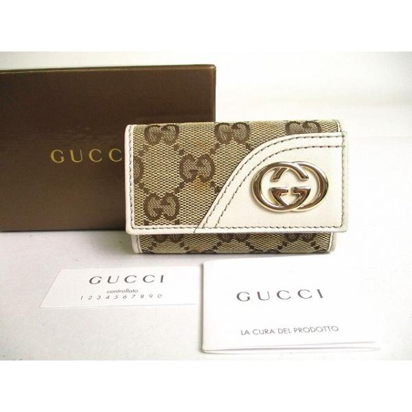 GGキャンバス グッチ GUCCI インターロッキングG 6連キーケース