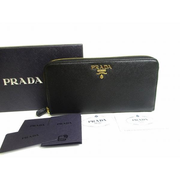 PRADA プラダ 長財布 サフィアーノ ラウンドジップ ラウンドファスナー　革 PRADA（プラダ） サフィアーノ レザー ジップアラウンド長財布