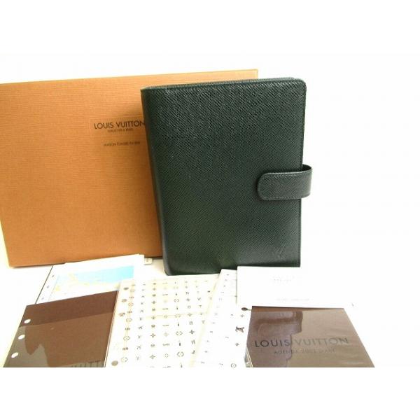 LOUIS VUITTON / アジェンダMM_タイガ/--/GRN/無地/メンズ LOUIS VUITTON ルイヴィトン タイガ アジェンダ MM 手帳カバー