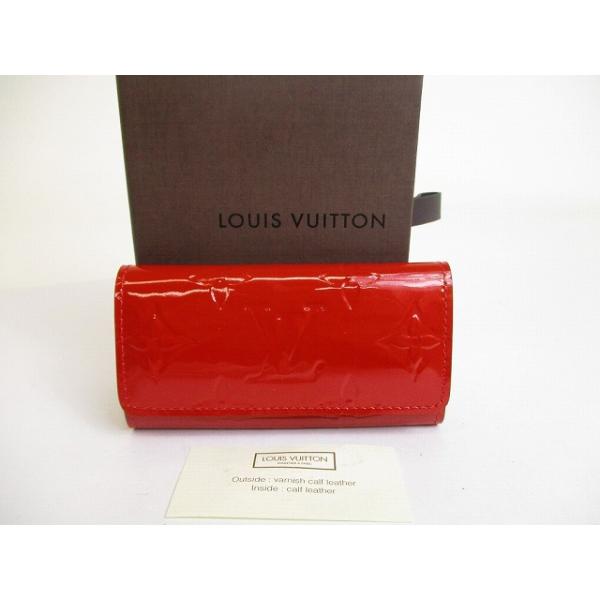ルイヴィトン LOUIS VUITTON ヴェルニ ミュルティクレ4 ゴールド金具 4連 キーケース キーリング 【新品同様】