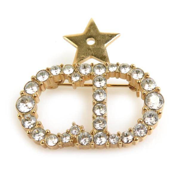 クリスチャンディオール Christian Dior ブローチ メタル/ライン