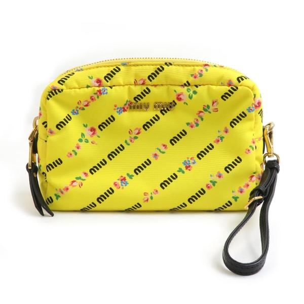 ミュウミュウ ポーチ MIUMIU ミュウミュウ マテラッセ アクセサリーポーチ カーフ
