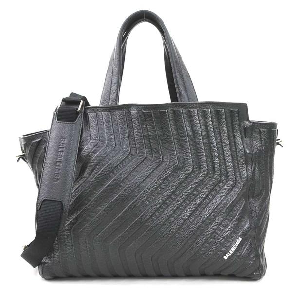 BALENCIAGA ブラックレザー ハンドバッグ BALENCIAGA（バレンシアガ） ハンドバッグ ショルダーバッグ レザー