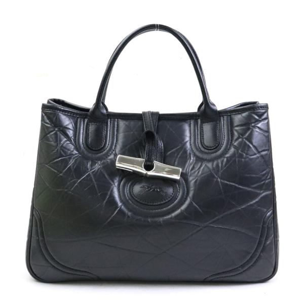 ロンシャン　Longchamp 本革　手袋　ブラック Longchamp 3D XS トップハンドルバッグ ブラック - レザー