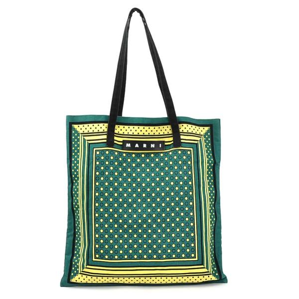 MARNI（マルニ） ショルダーバッグ トートバッグ キャンバス グリーン