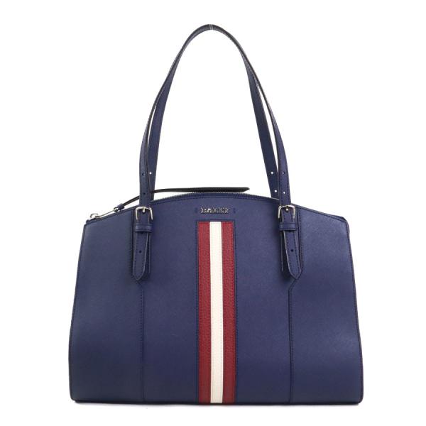 バリー BALLY ショルダーバッグ レザー ネイビー