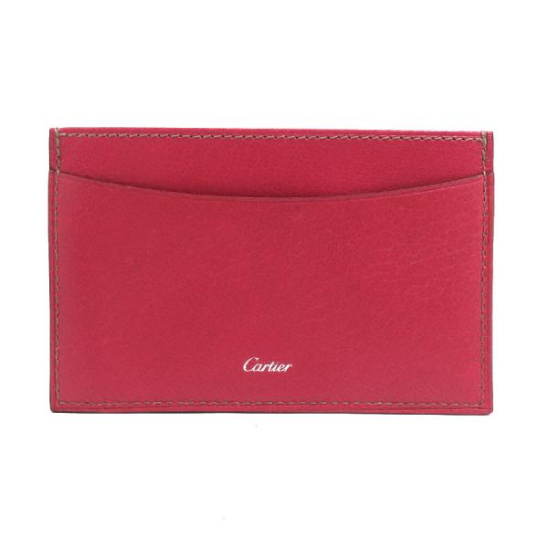 Cartier（カルティエ） カードケース レザー レッド系 : ブランド
