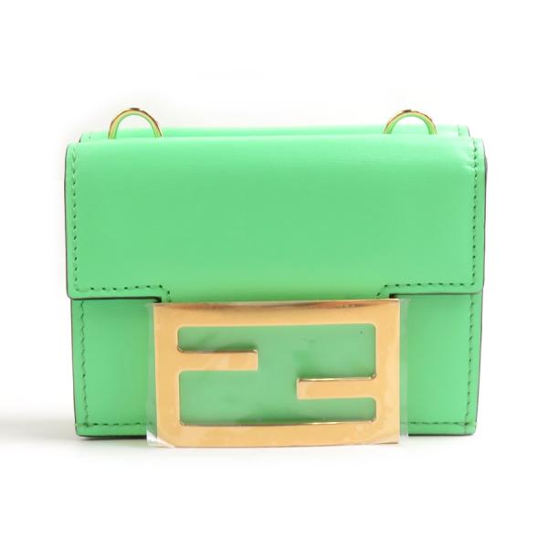 FENDI フェンディ 8M0482-AHM0  ショルダーウォレット ライトグリーン 14065 レディース【中古】 56309g brandvalue-store_56309g