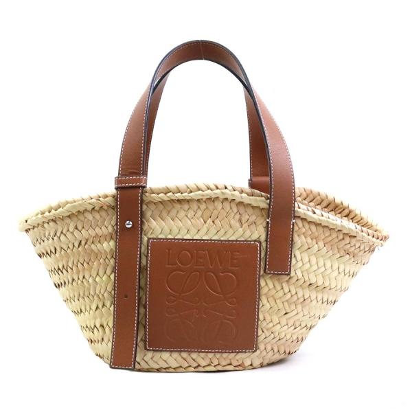 ロエベ　LOEWE バスケットバッグ　カゴバッグ　スモール　タン　レザー ロエベ LOEWE バスケットバッグ カゴバッグ スモール タン