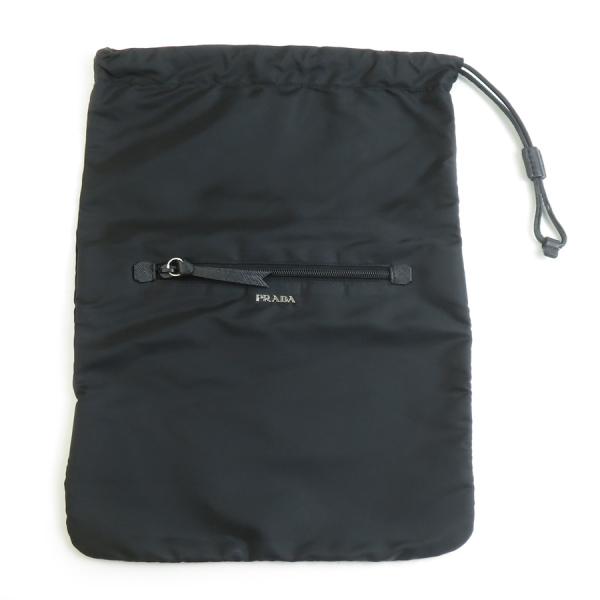 PRADA（プラダ） ポーチ 巾着ポーチ ナイロン ブラック : ブランド