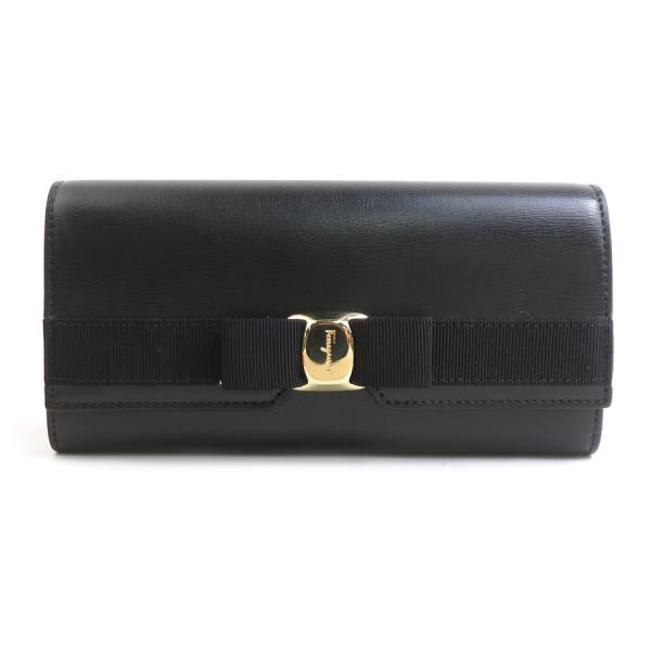 サルヴァトーレフェラガモ Salvatore Ferragamo 長財布 ヴァラリボン