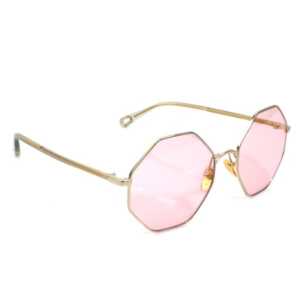 【美品】Chloe クロエ　サングラス　ピンクゴールド Chloe（クロエ） サングラス メタル ゴールド/ピンク : ブランド
