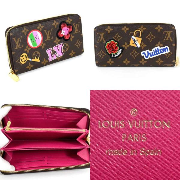 Vuitton ルイヴィトン ラウンドファスナー長財布 美品 モノグラムキャンバス Vuitton 長財布 Louis ジッピー ウォレット Louis モノグラム M ブラウン ブランドバリュー