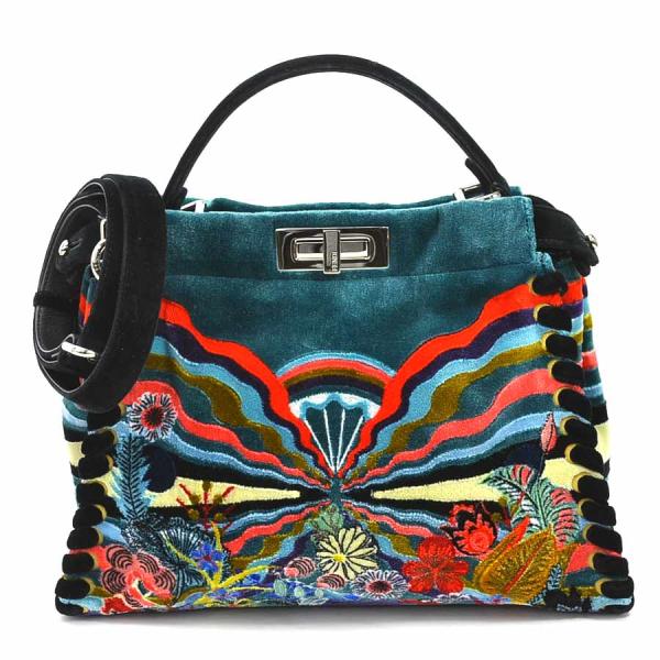 美品！ FENDI フェンディ ピーカブー 2way ハンド/ショルダーバッグ FENDI（フェンディ） ハンドバッグ ショルダーバッグ 2Wayバッグ エン