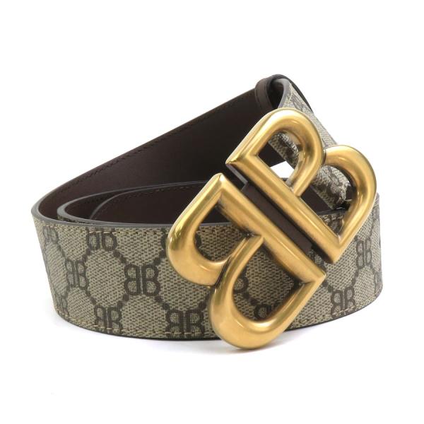 BALENCIAGA（バレンシアガ） ベルト ×Gucci レザー ブラウン