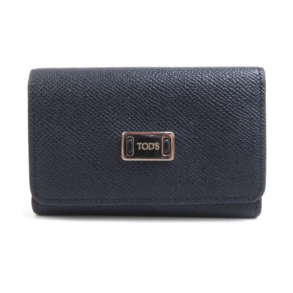 【美品】トッズ TOD'S ブルー レザー キーケース トッズ TOD'S キーケース レザー ネイビー : ブランドバリュー