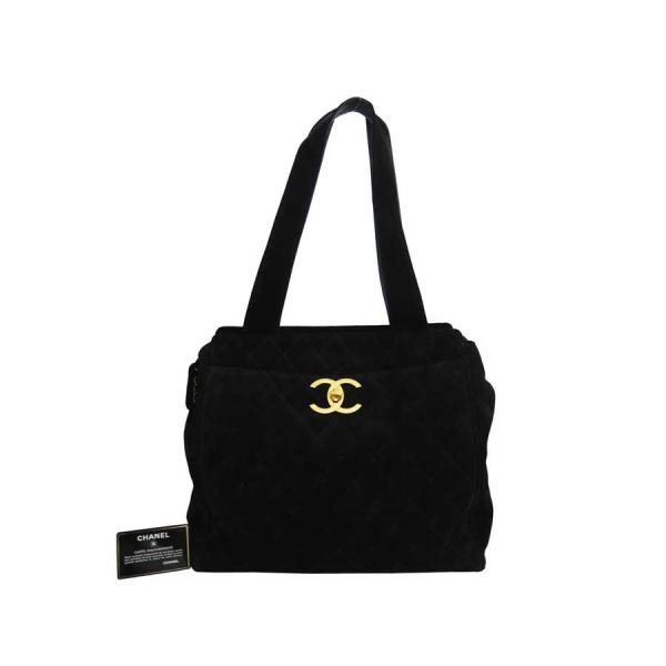 シャネル Chanel バッグ 開店祝い マトラッセ スエード ココマーク おすすめ ブラックｘゴールド金具