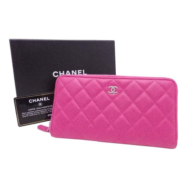 マトラッセ シャネル CHANEL ラウンドファスナー長財布 ココマーク