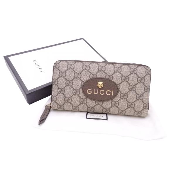 グッチ 長財布 ラウンドジップ GG シュプリーム タイガー ネオヴィンテージ GUCCI グッチ ラウンドファスナー長財布 ネオヴィンテージ GG