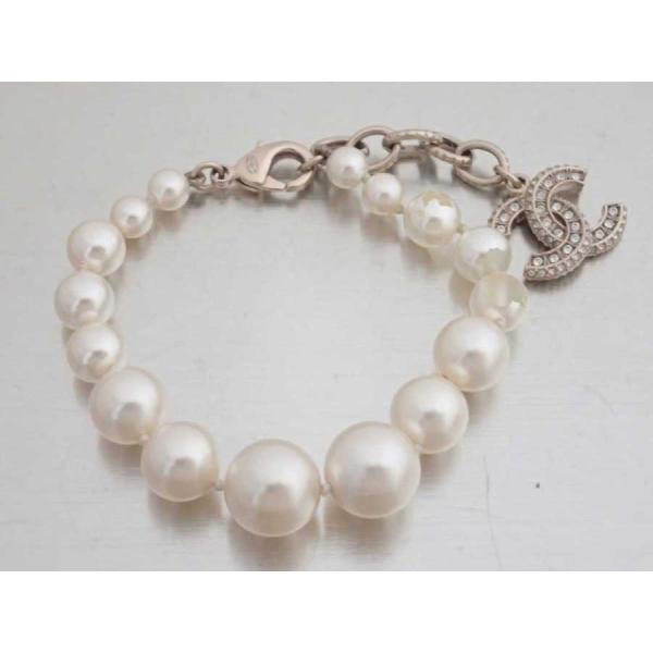 CHANEL（シャネル） ブレスレット ココマーク フェイクパールx金属