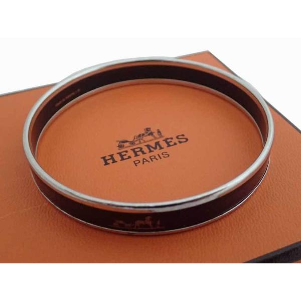 HERMES エルメス バングル カレーシュ 金属素材xエナメル