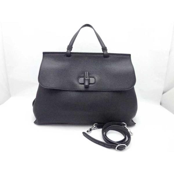GUCCI（グッチ） ハンドバッグ ショルダーバッグ バンブー レザー