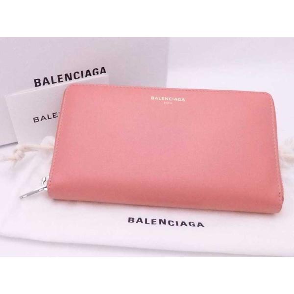 BALENCIAGA / 長財布（ピンク） バレンシアガ BALENCIAGA 長財布 ピンク ラウンドファスナー