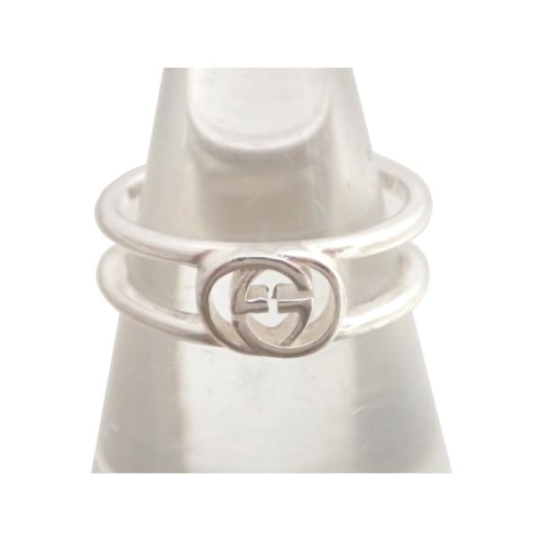 GUCCI グッチ シルバー925インターロッキングリング イタリア製 GUCCI グッチ アクセサリー 指輪 インターロッキングG リング