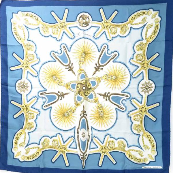 HERMES エルメス カレ90シルクスカーフLESTAMBOURS HERMES