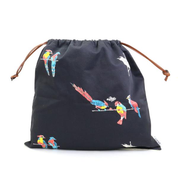 LOEWE ロエベ ポーチ 巾着バッグ DRAWSTRING POUCH コットン