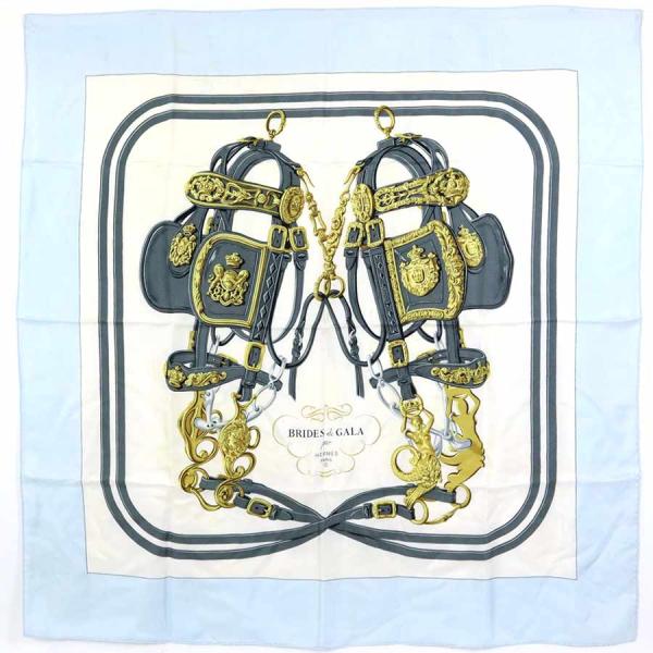 エルメス スカーフ カレ Pasementerie タッセル シルクライトブルー HERMES エルメス スカーフ カレ 90 BRIDES de GALA シルク