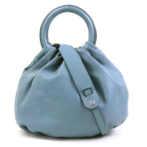 LOEWE ロエベ バウンス バッグ ハンドバッグ ショルダー くすみブルー LOEWE ロエベ ハンドバッグ ショルダーバッグ バウンスバッグ
