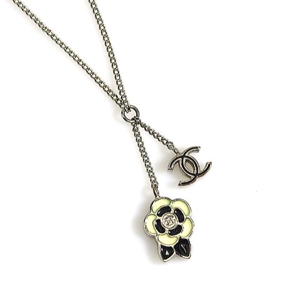 シャネル CHANEL ネックレス カメリア ココマーク メタル/エナメル 