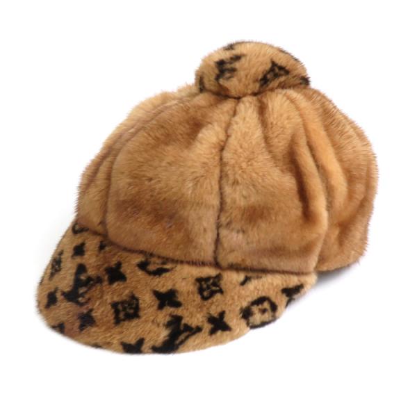 美品　ルイヴィトン　ミンク　キャスケット ガヴロッシュ LOUIS VUITTON ルイ ヴィトン キャスケット カヴロッシュ ミンク