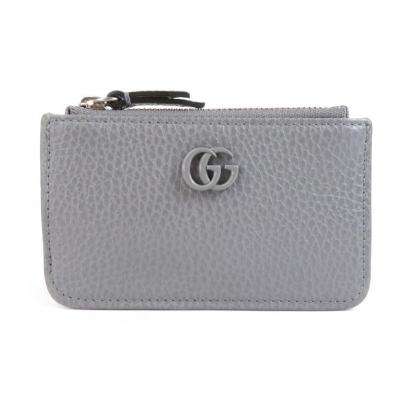 GUCCI グッチ キーケース GGマーモント レザー グレー