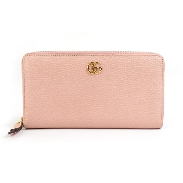 【美品】GUCCI グッチ GG マーモント ベージュ ラウンドファスナー グッチGGマーモント ラウンドジップウォレット ベージュ