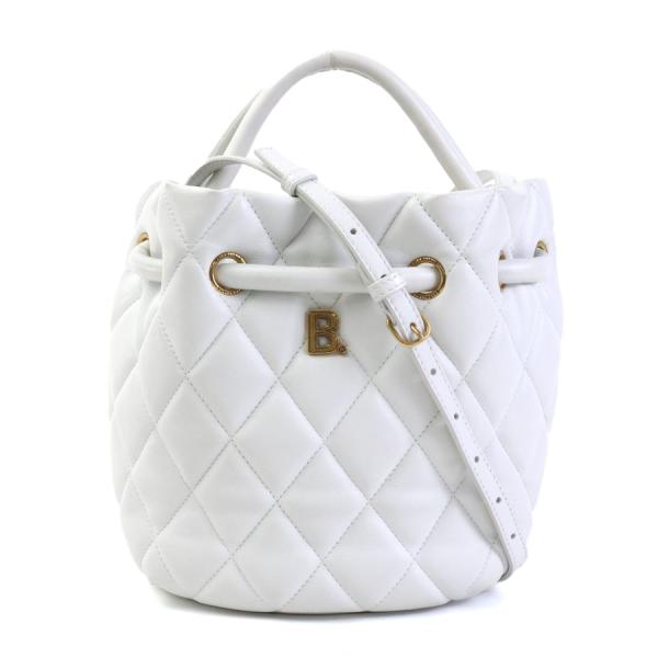 バレンシアガ　ブラック レザー キルティング ハンドバッグ BALENCIAGA（バレンシアガ） ショルダーバッグ CRUSH TOTE M