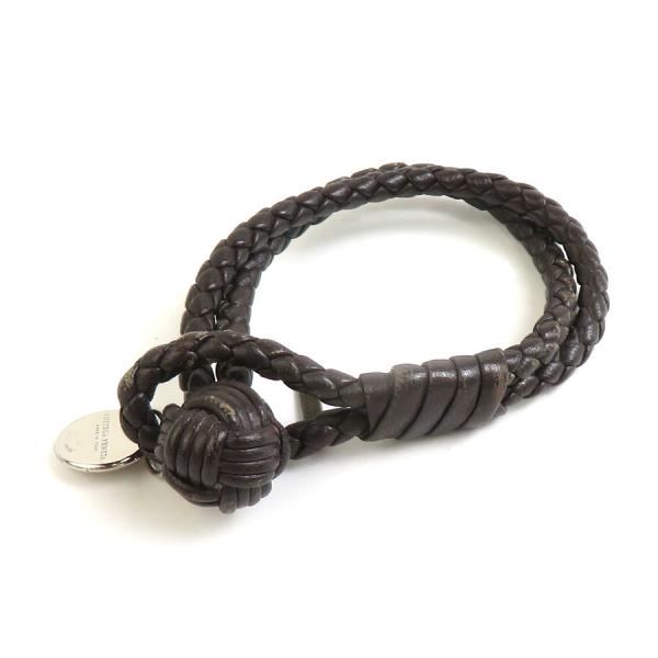 ヤフー様Bottega Veneta レザー ブレスレット 2連 ダークブラウン 0441615772904-1.jpg