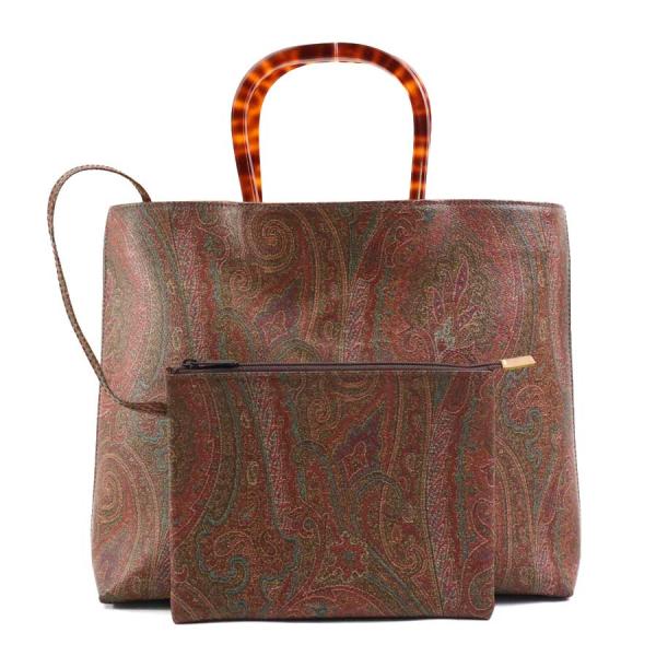 ETRO（エトロ） ハンドバッグ ペイズリー PVC/プラスチック マルチ