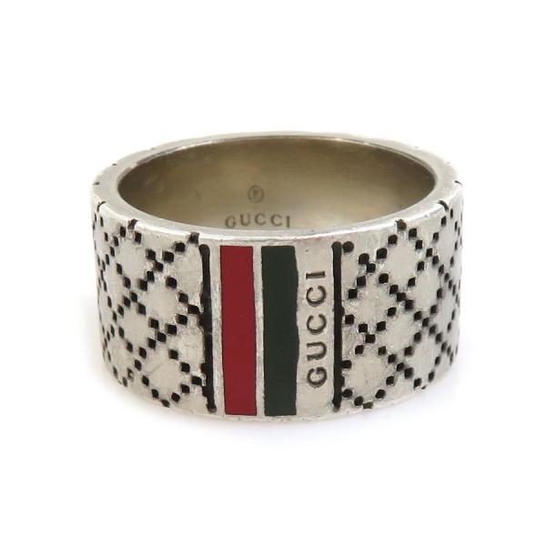 GUCCI グッチ リング・指輪 シルバー925 シルバー/レッド