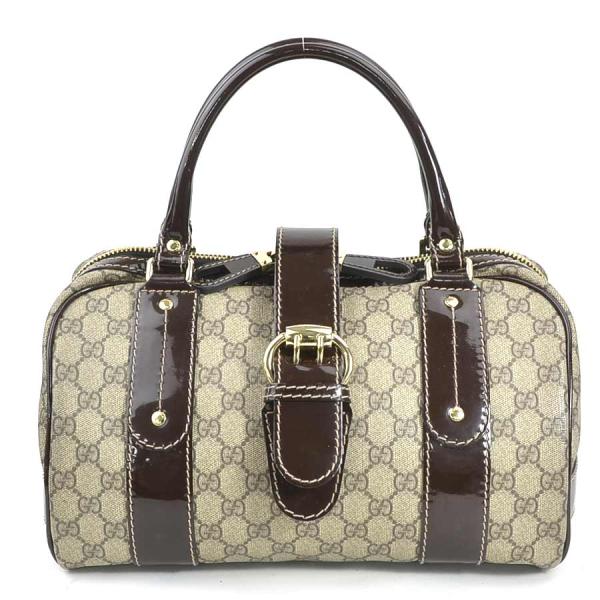 GUCCI（グッチ） ハンドバッグ GGスプリームキャンバス/パテントレザー