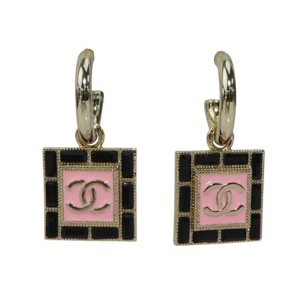 G142 CHANEL ピアス ココマーク ピンク 透明 G142 CHANEL ピアス ココマーク ピンク 透明 G142 CHANEL ピアス