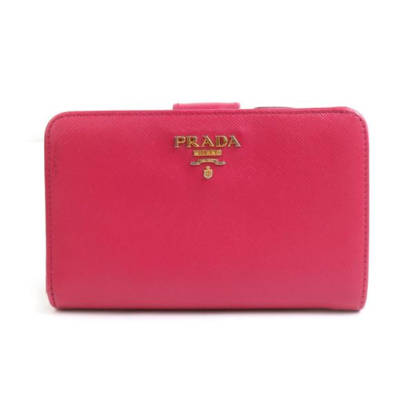 PRADA（プラダ） 二つ折り財布 レザー ピンク : ブランドバリュー